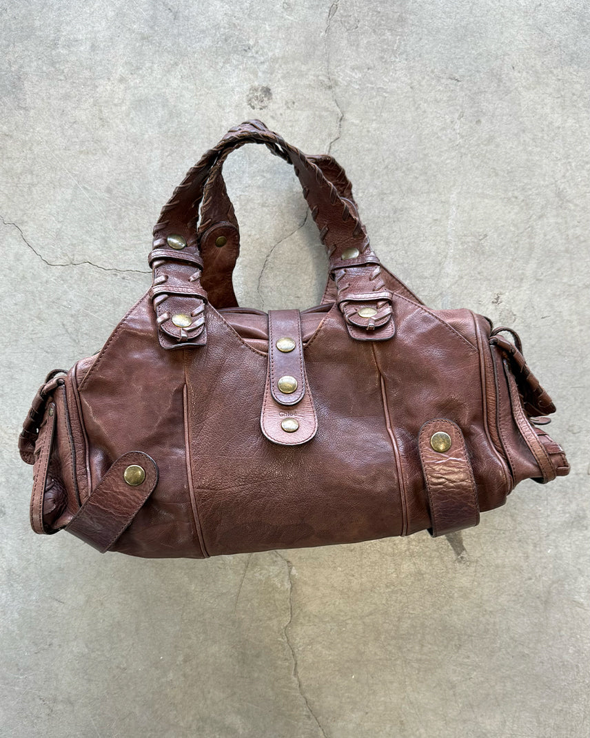 Brown Vintage Chloé Silverado Shoulder Bag