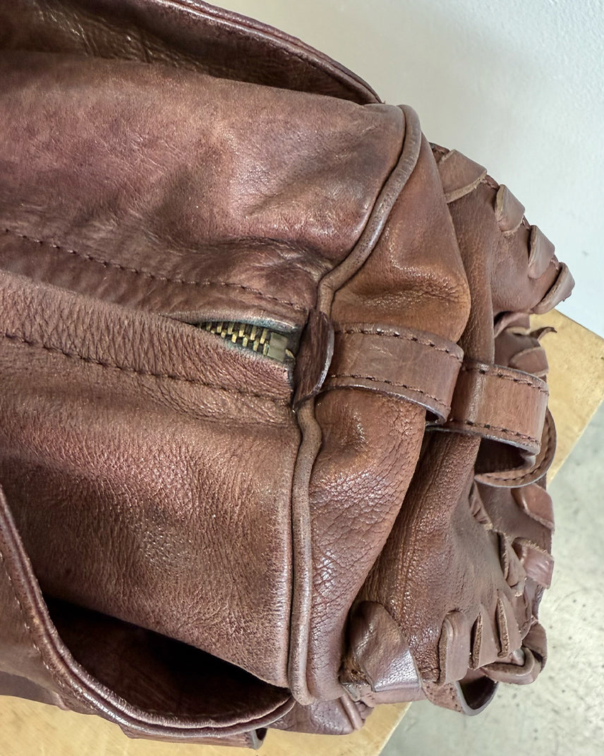 Brown Vintage Chloé Silverado Shoulder Bag