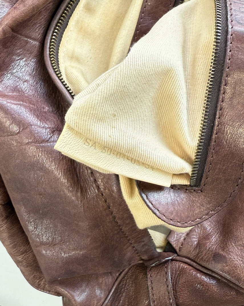 Brown Vintage Chloé Silverado Shoulder Bag