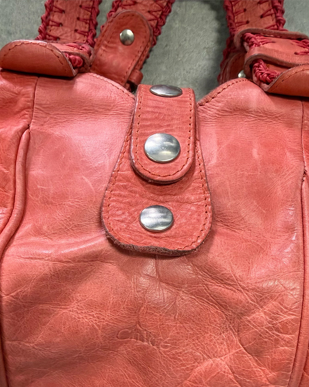 Pink Vintage Chloé Silverado Shoulder Bag