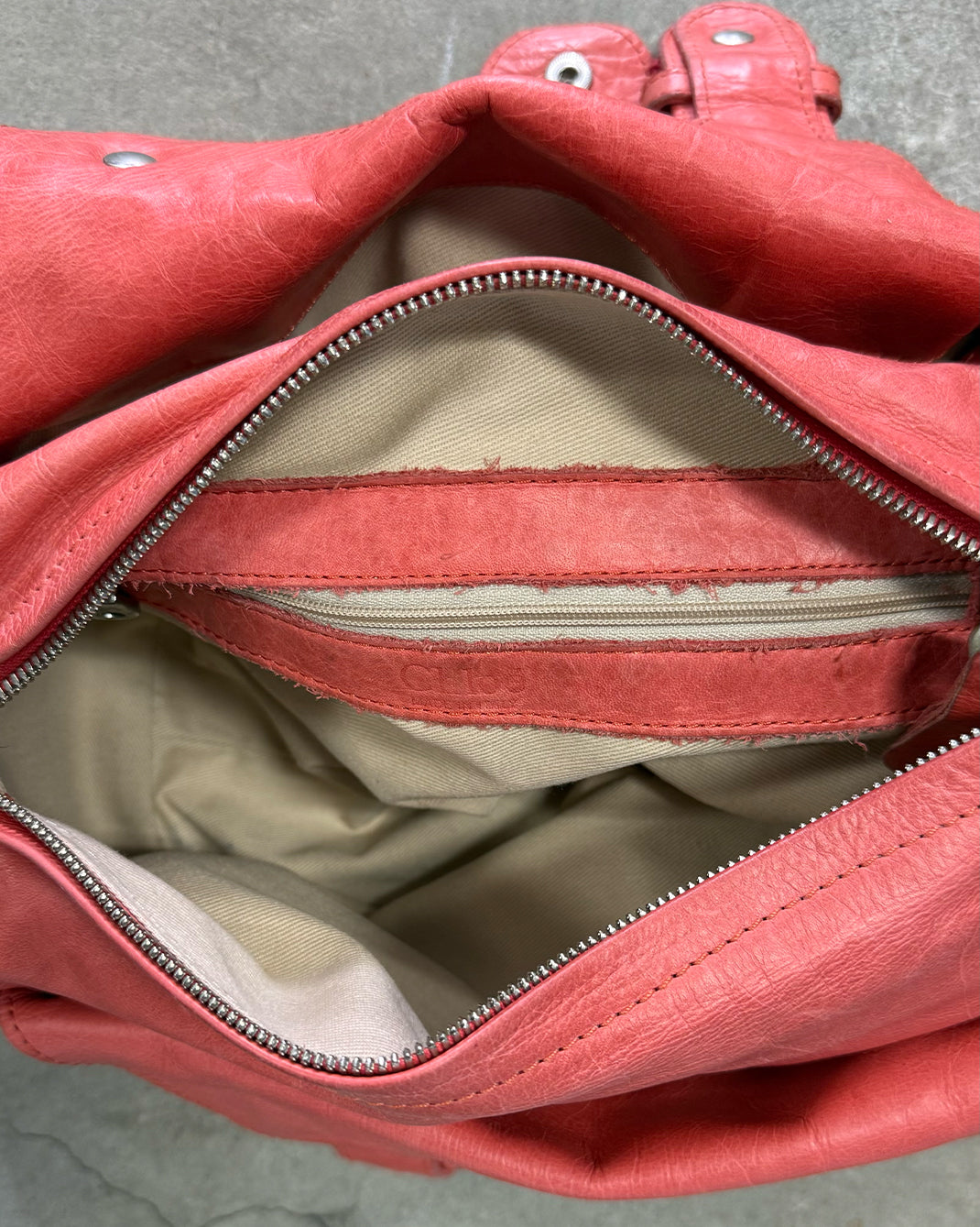 Pink Vintage Chloé Silverado Shoulder Bag