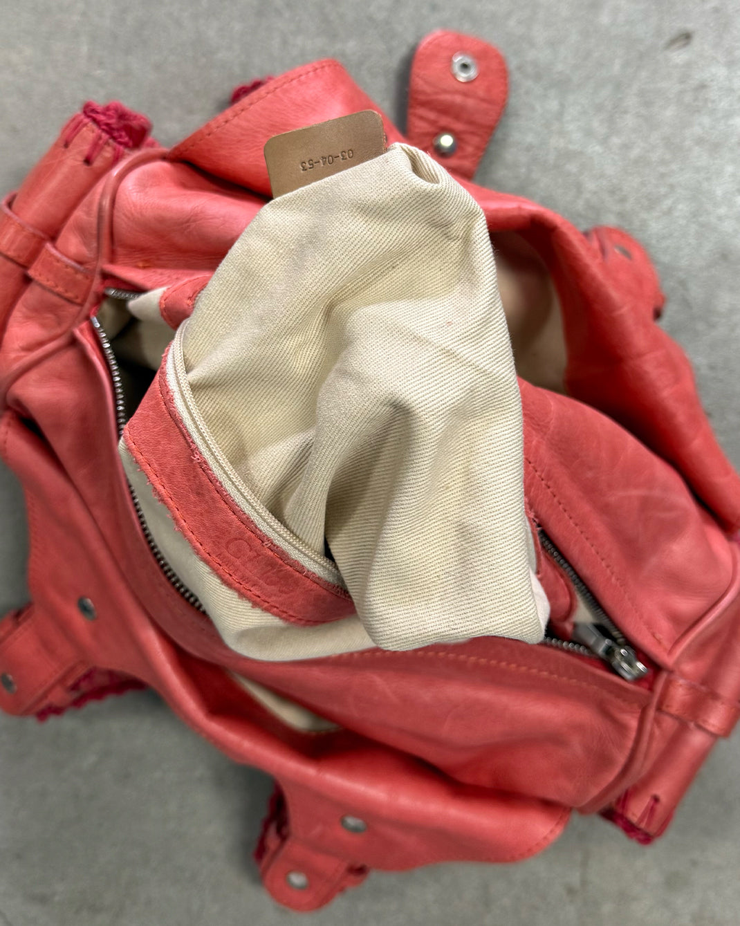 Pink Vintage Chloé Silverado Shoulder Bag